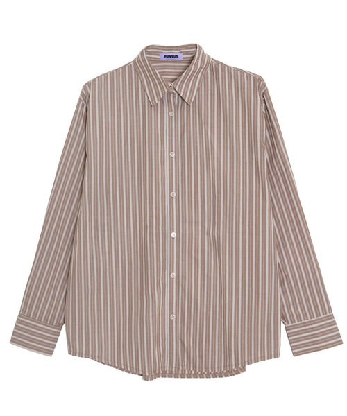 PUNYUS（プニュズ）の「【NEW SIZE)】ベーシックストライプシャツ（シャツ/ブラウス・レディース・ホワイト/サックスブルー/ブラウン・1/2/3/4/5）」の8枚目の写真