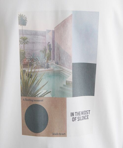 THE SHOP TK (ザ ショップ ティーケー )の「【洗濯機OK】ポンチ長袖フォト長袖Tシャツ(Tシャツ/カットソー・メンズ・ライトグリーン/オフホワイト/ライトグレー・02/04/03)」の7枚目の写真