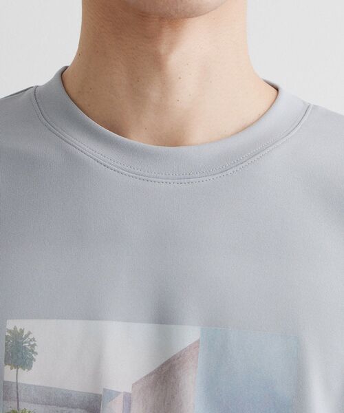 THE SHOP TK (ザ ショップ ティーケー )の「【洗濯機OK】ポンチ長袖フォト長袖Tシャツ(Tシャツ/カットソー・メンズ・ライトグリーン/オフホワイト/ライトグレー・02/04/03)」の19枚目の写真