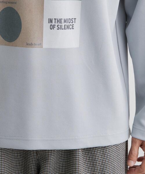 THE SHOP TK (ザ ショップ ティーケー )の「【洗濯機OK】ポンチ長袖フォト長袖Tシャツ(Tシャツ/カットソー・メンズ・ライトグリーン/オフホワイト/ライトグレー・02/04/03)」の21枚目の写真