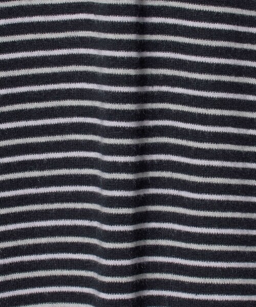 Healthknit（ヘルスニット）の「【別注】＜Healthknit＞ボーダー フーディ（Tシャツ/カットソー・レディース・ブラック/ライトグレー・FREE）」の20枚目の写真