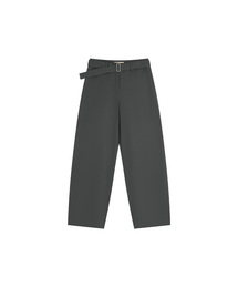 SIPT7215 ベルテッドカーブドチノパンツ_Charcoal