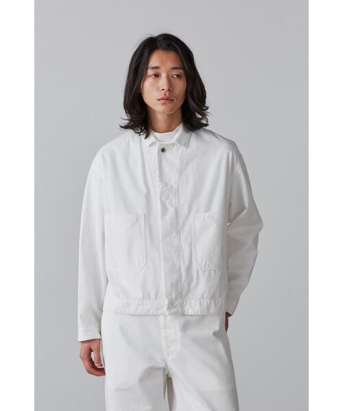 Y(ワイ)の「Y / ORGANIC COTTON RECYCLE POLYESTER TWILL BLOUSON(ブルゾン・メンズ・ホワイト・MEDIUM/SMALL)」の3枚目の写真