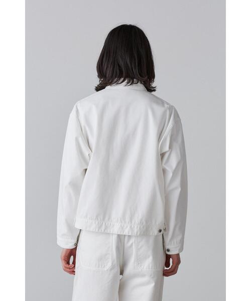 Y(ワイ)の「Y / ORGANIC COTTON RECYCLE POLYESTER TWILL BLOUSON(ブルゾン・メンズ・ホワイト・MEDIUM/SMALL)」の5枚目の写真