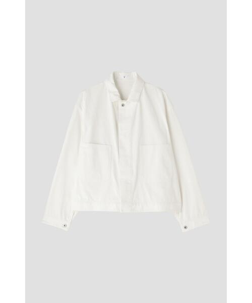 Y(ワイ)の「Y / ORGANIC COTTON RECYCLE POLYESTER TWILL BLOUSON(ブルゾン・メンズ・ホワイト・MEDIUM/SMALL)」の8枚目の写真