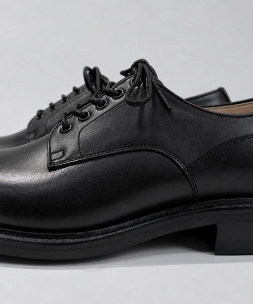 foot the coacher(フットザコーチャー)の「【foot the coacher】THE OFFICER SHOES(ドレスシューズ・メンズ・ブラック・9/8/7)」の2枚目の写真