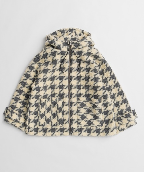 MAISON SPECIAL(メゾンスペシャル)の「【26WINTER PRE-ORDER】Tweed Hoodie Coat/ツイードフーディコート(その他アウター・レディース・ネイビー/ブルー/アイボリー・FREE)」の21枚目の写真