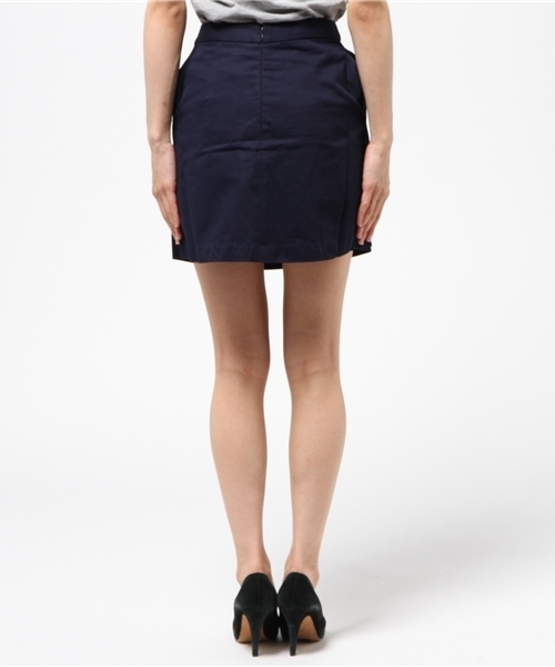 MOUSSY（マウジー）の「TUCK MINI SK（スカート・レディース・ベージュ/ネイビー/ピンク/ホワイト・2/1/0）」の15枚目の写真