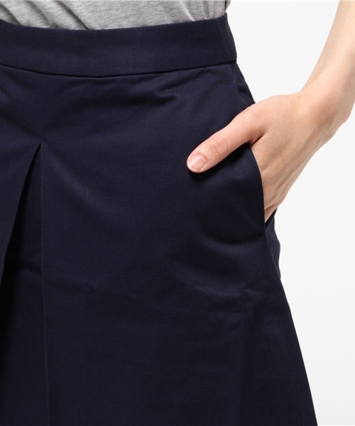 MOUSSY（マウジー）の「TUCK MINI SK（スカート・レディース・ベージュ/ネイビー/ピンク/ホワイト・2/1/0）」の8枚目の写真