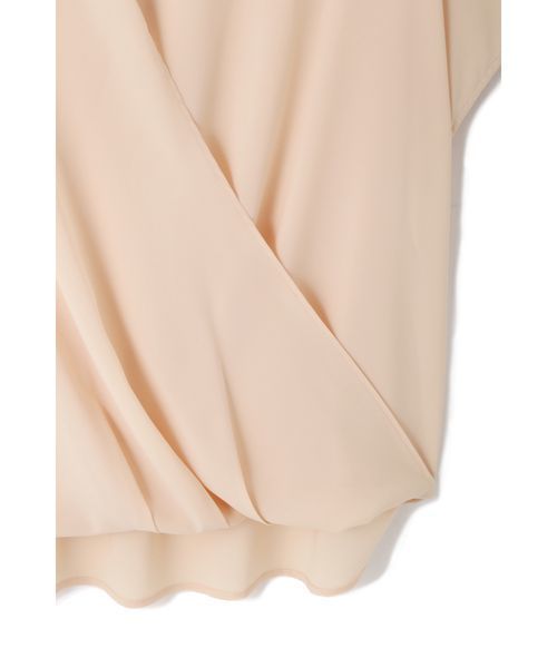 N.（N. Natural Beauty Basic）（エヌエヌナチュラルビューティーベーシック）の「カシュクールドレープブラウス（シャツ/ブラウス・レディース・ホワイト/ピンク・MEDIUM）」の5枚目の写真