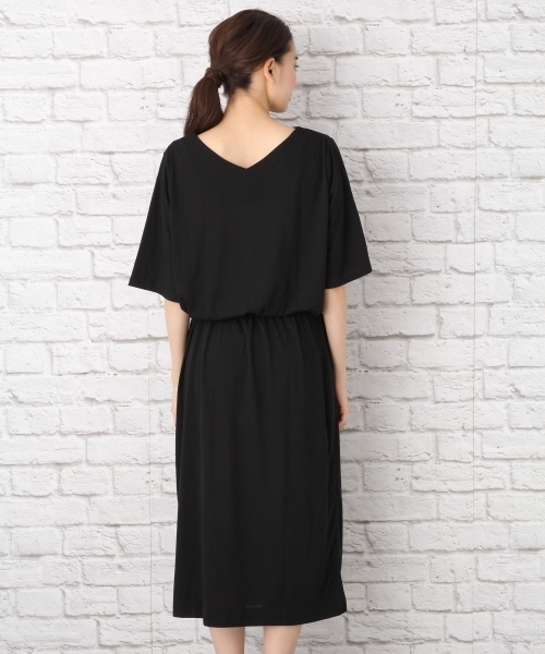 LEPSIM（レプシィム）の「ウエストベルトツキワンピース　732054（ワンピース・レディース・ブラック/ダークブラウン・LARGE/MEDIUM）」の7枚目の写真