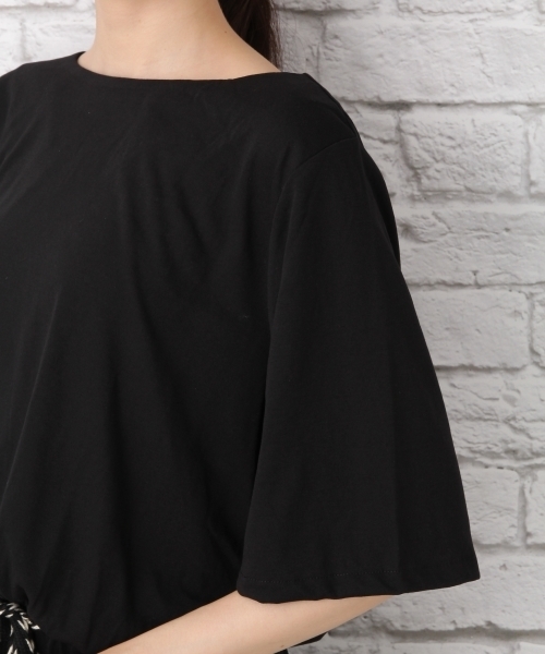 LEPSIM（レプシィム）の「ウエストベルトツキワンピース　732054（ワンピース・レディース・ブラック/ダークブラウン・LARGE/MEDIUM）」の9枚目の写真