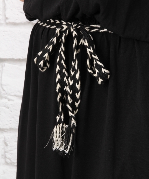 LEPSIM（レプシィム）の「ウエストベルトツキワンピース　732054（ワンピース・レディース・ブラック/ダークブラウン・LARGE/MEDIUM）」の10枚目の写真