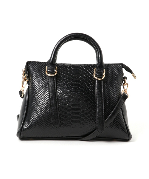 PLAIN CLOTHING（プレーンクロージング）の「型押しハンドバッグ【PLAIN CLOTHING】（ハンドバッグ・レディース・ブラック/ベージュ/グレー/グリーン/レッド・FREE）」の9枚目の写真