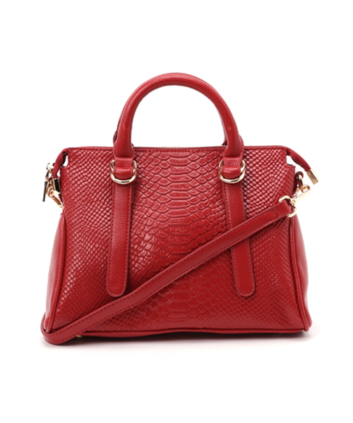 PLAIN CLOTHING（プレーンクロージング）の「型押しハンドバッグ【PLAIN CLOTHING】（ハンドバッグ・レディース・ブラック/ベージュ/グレー/グリーン/レッド・FREE）」の12枚目の写真