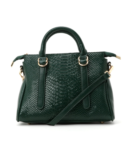 PLAIN CLOTHING（プレーンクロージング）の「型押しハンドバッグ【PLAIN CLOTHING】（ハンドバッグ・レディース・ブラック/ベージュ/グレー/グリーン/レッド・FREE）」の6枚目の写真