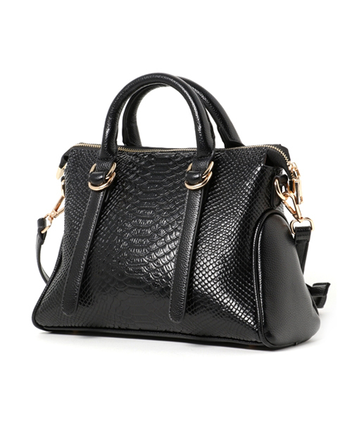 PLAIN CLOTHING（プレーンクロージング）の「型押しハンドバッグ【PLAIN CLOTHING】（ハンドバッグ・レディース・ブラック/ベージュ/グレー/グリーン/レッド・FREE）」の16枚目の写真