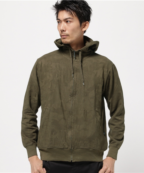 HYSTERIC GLAMOUR（ヒステリックグラマー）の「WOODLAND GUITAR総柄ジャカード PK（パーカー・メンズ・ホワイト系その他/グリーン系カモフラージュ/ネイビー・SMALL/MEDIUM/LARGE）」の12枚目の写真