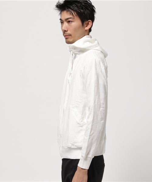 HYSTERIC GLAMOUR（ヒステリックグラマー）の「WOODLAND GUITAR総柄ジャカード PK（パーカー・メンズ・ホワイト系その他/グリーン系カモフラージュ/ネイビー・SMALL/MEDIUM/LARGE）」の4枚目の写真