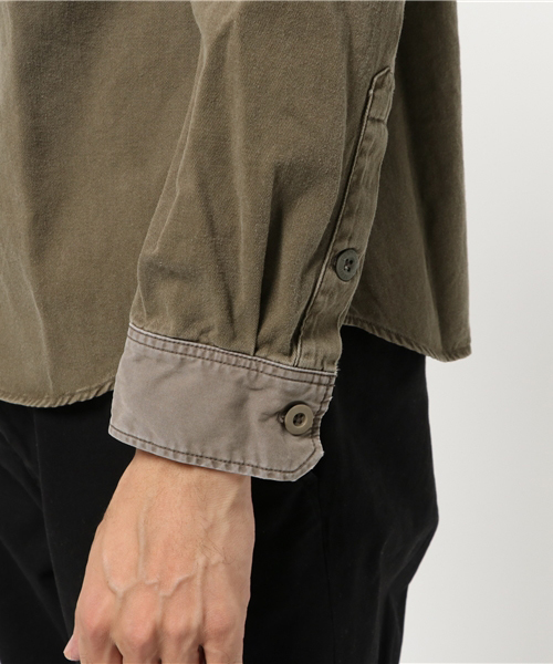 HYSTERIC GLAMOUR（ヒステリックグラマー）の「CR/CRAMPS pt 長袖ミリタリーSH（シャツ/ブラウス・メンズ・チャコールグレー/カーキ/グリーン系カモフラージュ・SMALL/MEDIUM/LARGE）」の11枚目の写真