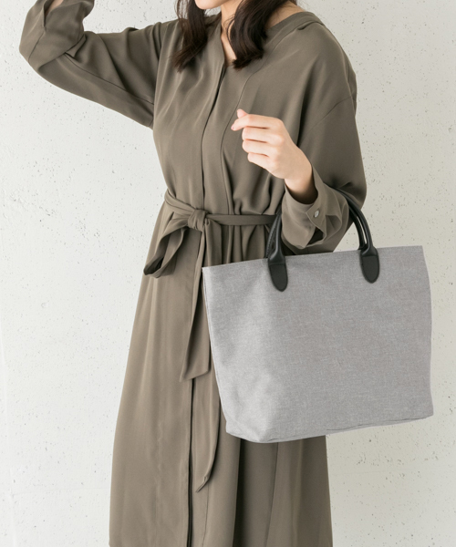 RODE SKO（ロデスコ）の「ASSI ファブリックトートバッグ（トートバッグ・レディース・グレー/ピンク系その他/ブラック・ONE）」の3枚目の写真