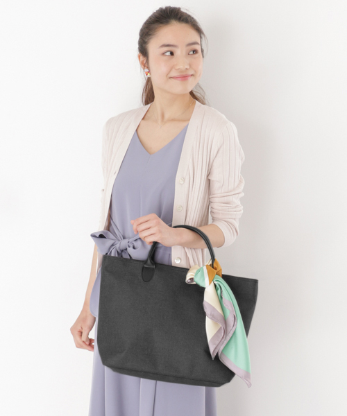 RODE SKO（ロデスコ）の「ASSI ファブリックトートバッグ（トートバッグ・レディース・グレー/ピンク系その他/ブラック・ONE）」の14枚目の写真