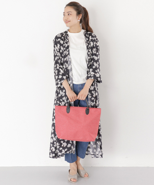 RODE SKO（ロデスコ）の「ASSI ファブリックトートバッグ（トートバッグ・レディース・グレー/ピンク系その他/ブラック・ONE）」の17枚目の写真