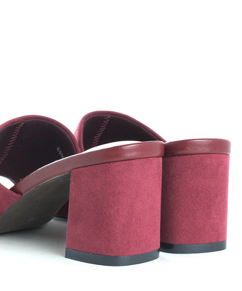 RANDA（ランダ）の「スエードミュールサンダル（サンダル・レディース・ネイビー/マスタード/ブラック/ベージュ系その他/ワインレッド/グリーン/パープル・M/S/L/LL）」の10枚目の写真