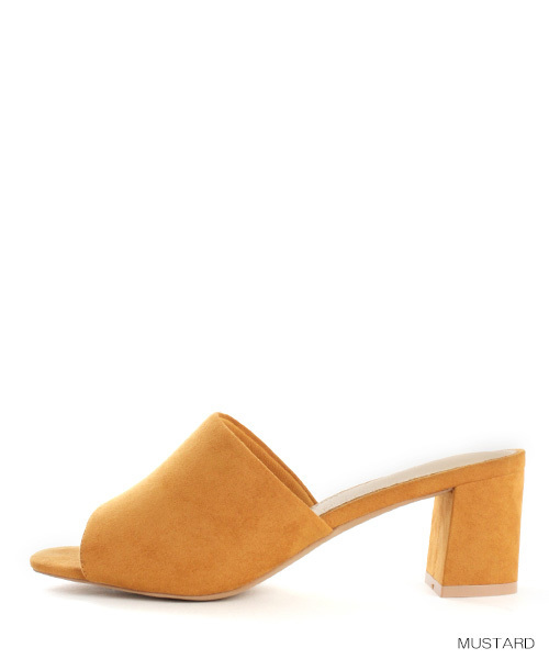 RANDA（ランダ）の「スエードミュールサンダル（サンダル・レディース・ネイビー/マスタード/ブラック/ベージュ系その他/ワインレッド/グリーン/パープル・M/S/L/LL）」の14枚目の写真