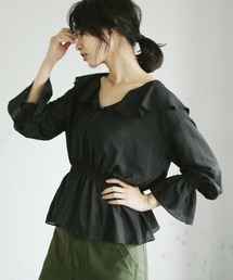 A part by | Pフリルブラウジングブラウス　767932(シャツ/ブラウス)