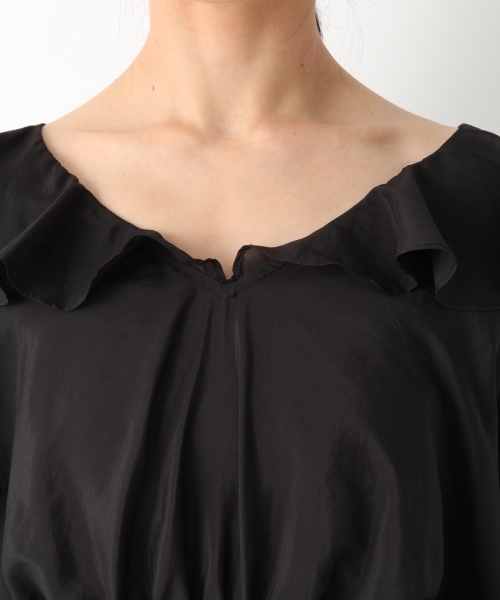 A part by(アパートバイ)の「Pフリルブラウジングブラウス 767932(シャツ/ブラウス・レディース・ブラック/オレンジ/オフホワイト・FREE)」の10枚目の写真