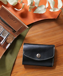 ZARIO-grandee- | 栃木レザーバイカラーコインレール式収納コインケース(コインケース)