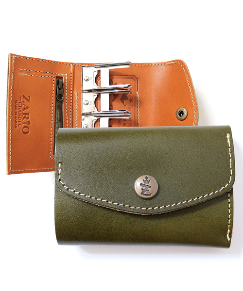 栃木レザーバイカラーコインレール式収納コインケース（コインケース）｜ZARIO-grandee-（ザリオ）