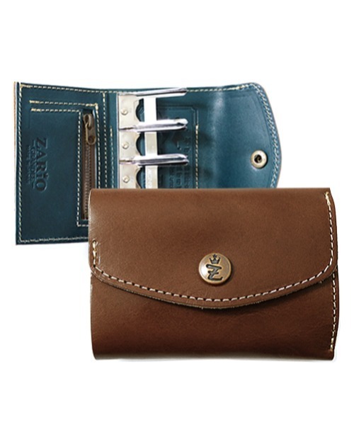 栃木レザーバイカラーコインレール式収納コインケース（コインケース）｜ZARIO-grandee-（ザリオ）