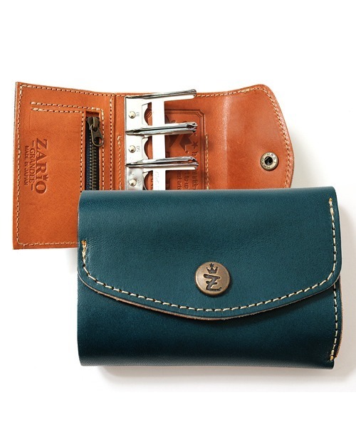 栃木レザーバイカラーコインレール式収納コインケース（コインケース）｜ZARIO-grandee-（ザリオ）