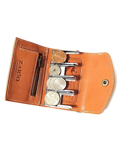 ZARIO-grandee-(ザリオ)の「栃木レザーバイカラーコインレール式収納コインケース(コインケース・メンズ・ブルー系その他/ブラック/ブラウン/グリーン/ネイビー/キャメル/オレンジ/モカ/ブラウン系その他・ONE SIZE)」の17枚目の写真