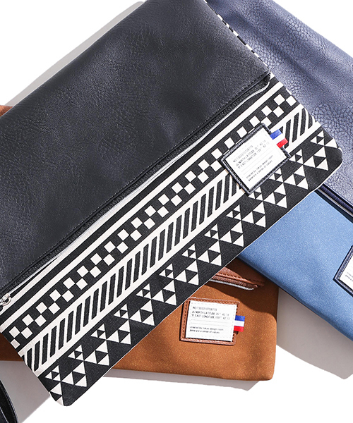 WEGO（ウィゴー）の「WEGO/口折れクラッチバッグ（クラッチバッグ・メンズ・その他1/ブラック系その他/ブラウン系その他/ブルー系その他/レッド系その他/ブラック系その他2/ネイビー/ブラック/ブラウン系その他2・FREE）」の9枚目の写真