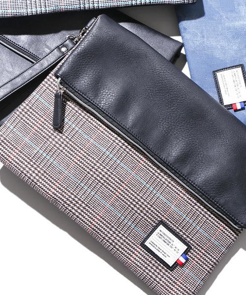 WEGO（ウィゴー）の「WEGO/口折れクラッチバッグ（クラッチバッグ・メンズ・その他1/ブラック系その他/ブラウン系その他/ブルー系その他/レッド系その他/ブラック系その他2/ネイビー/ブラック/ブラウン系その他2・FREE）」の6枚目の写真