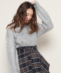 PAGEBOY | モヘア混ふんわりスリーブニット(ニット/セーター)