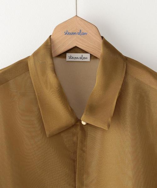 Steven alan / スティーブンアラン 8211-299-0102 CHAMBRAY ORGANDY SHIRT シャンブレー オーガンジー 長袖シャツ 1.jpg