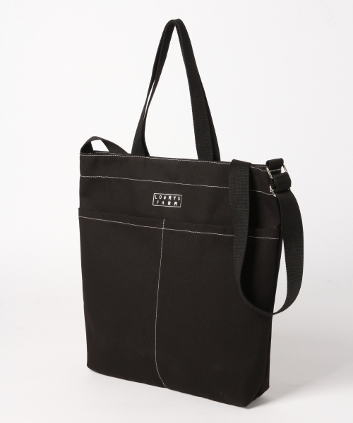 LOWRYS FARM(ローリーズファーム)の「キャンバス2WAYショルダー 780363 (ショルダーバッグ・レディース・ブラック/グリーン/オレンジ/ストライプ/ホワイト・FREE)」の12枚目の写真