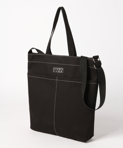 LOWRYS FARM(ローリーズファーム)の「キャンバス2WAYショルダー 780363 (ショルダーバッグ・レディース・ブラック/グリーン/オレンジ/ストライプ/ホワイト・FREE)」の6枚目の写真