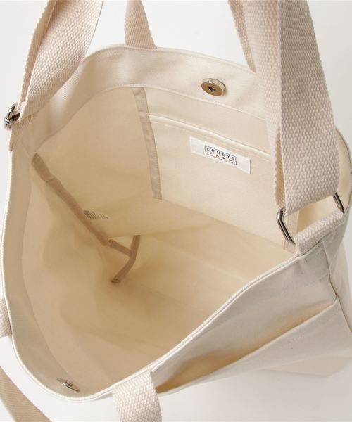 LOWRYS FARM(ローリーズファーム)の「キャンバス2WAYショルダー 780363 (ショルダーバッグ・レディース・ブラック/グリーン/オレンジ/ストライプ/ホワイト・FREE)」の8枚目の写真