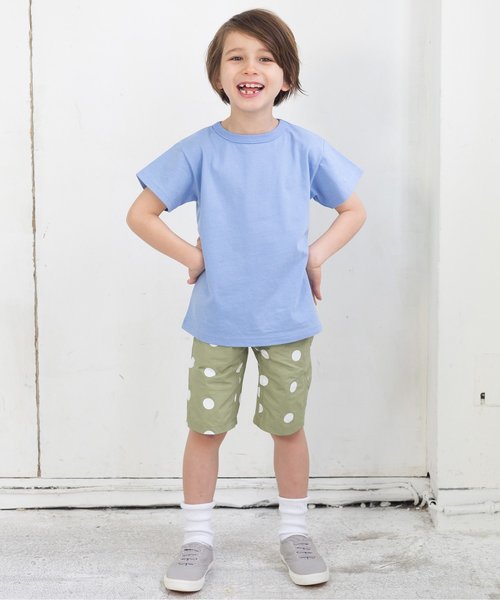 BREEZE（ブリーズ）の「ネット限定無地ビッグシルエットTシャツ（Tシャツ/カットソー・キッズ・チャコール/ブルー/レッド/カーキ/オフホワイト・80/90/95/140/100/110/120/130）」の6枚目の写真