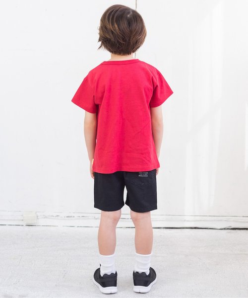 BREEZE（ブリーズ）の「ネット限定無地ビッグシルエットTシャツ（Tシャツ/カットソー・キッズ・チャコール/ブルー/レッド/カーキ/オフホワイト・80/90/95/140/100/110/120/130）」の13枚目の写真