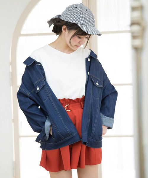 OLIVE des OLIVE(オリーブデオリーブ)の「バックリボンGジャン(デニムジャケット・レディース・ピンク/ブルー系その他・FREE)」の15枚目の写真