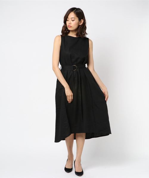 koe(コエ)の「リネンIラインワンピース(ワンピース・レディース・ブラック/カーキ・S/L/M)」の15枚目の写真