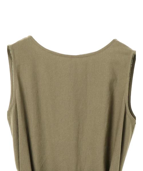 koe(コエ)の「リネンIラインワンピース(ワンピース・レディース・ブラック/カーキ・S/L/M)」の11枚目の写真