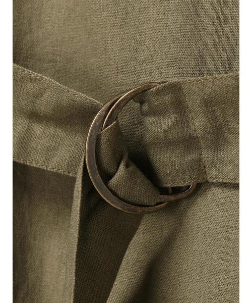 koe(コエ)の「リネンIラインワンピース(ワンピース・レディース・ブラック/カーキ・S/L/M)」の14枚目の写真