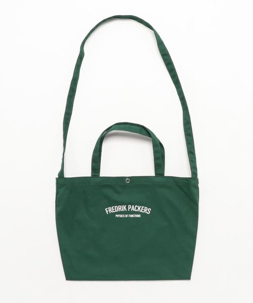FREDRIK PACKERS（フレドリックパッカーズ）の「【FREDRIK PACKERS/フレドリックパッカーズ】10oz DAILY TOTE L（トートバッグ・レディース・ホワイト/ブラック/ダークグリーン/ネイビー/レッド・FREE）」の4枚目の写真
